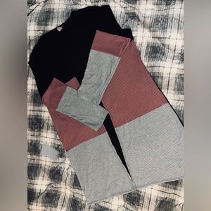 B Famous Color Block Lightweight Cardigan, Women’s size 2X